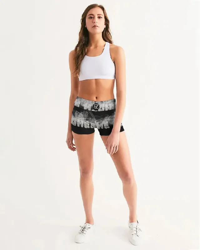 HIGH GRADE Women's Mid-Rise Yoga Shorts