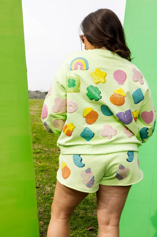 Neon Green Lucky Charm Icon Short